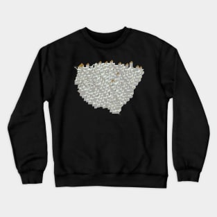 Maze & Labyrinth made from 3d Cubes Crewneck Sweatshirt